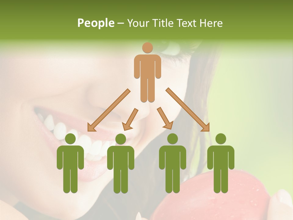 Smile Food Apple PowerPoint Template