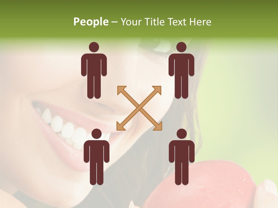 Smile Food Apple PowerPoint Template