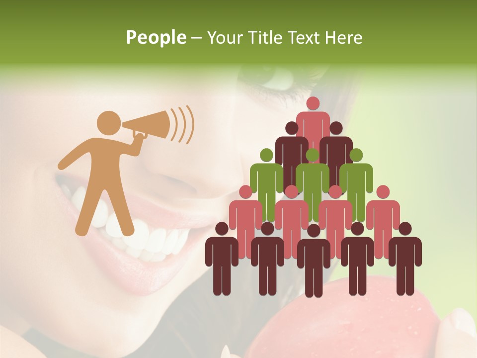 Smile Food Apple PowerPoint Template