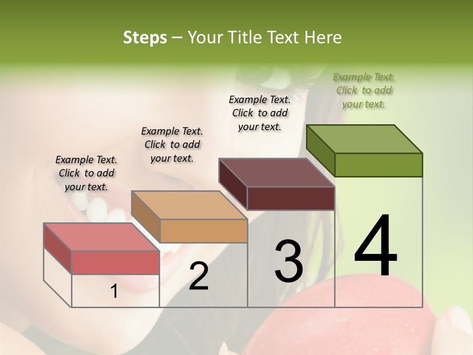 Smile Food Apple PowerPoint Template