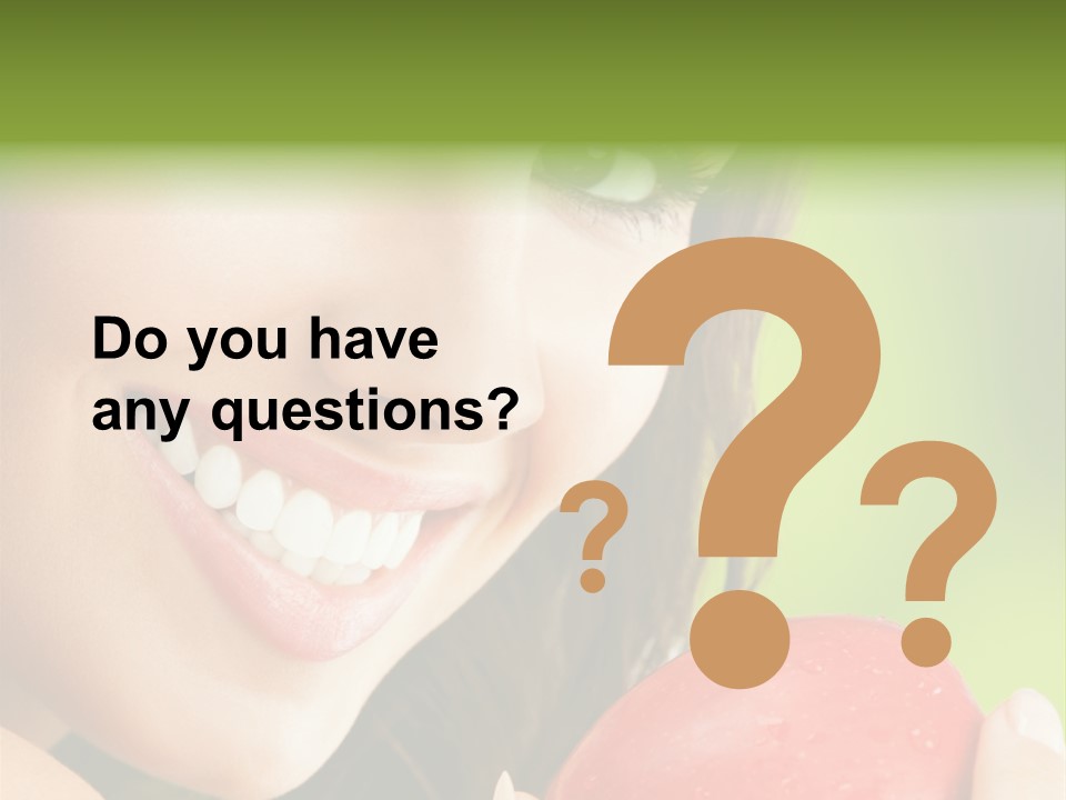 Smile Food Apple PowerPoint Template