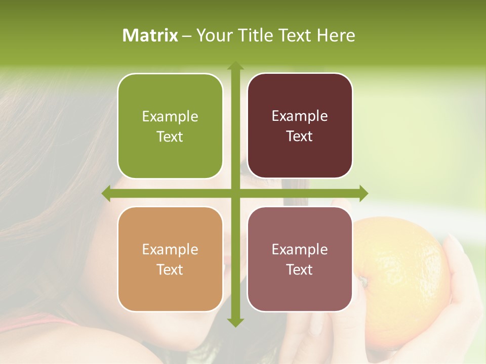 Caucasian One Portrait PowerPoint Template