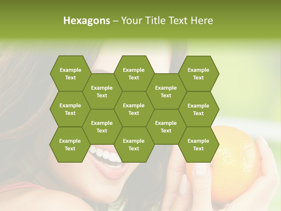 Caucasian One Portrait PowerPoint Template