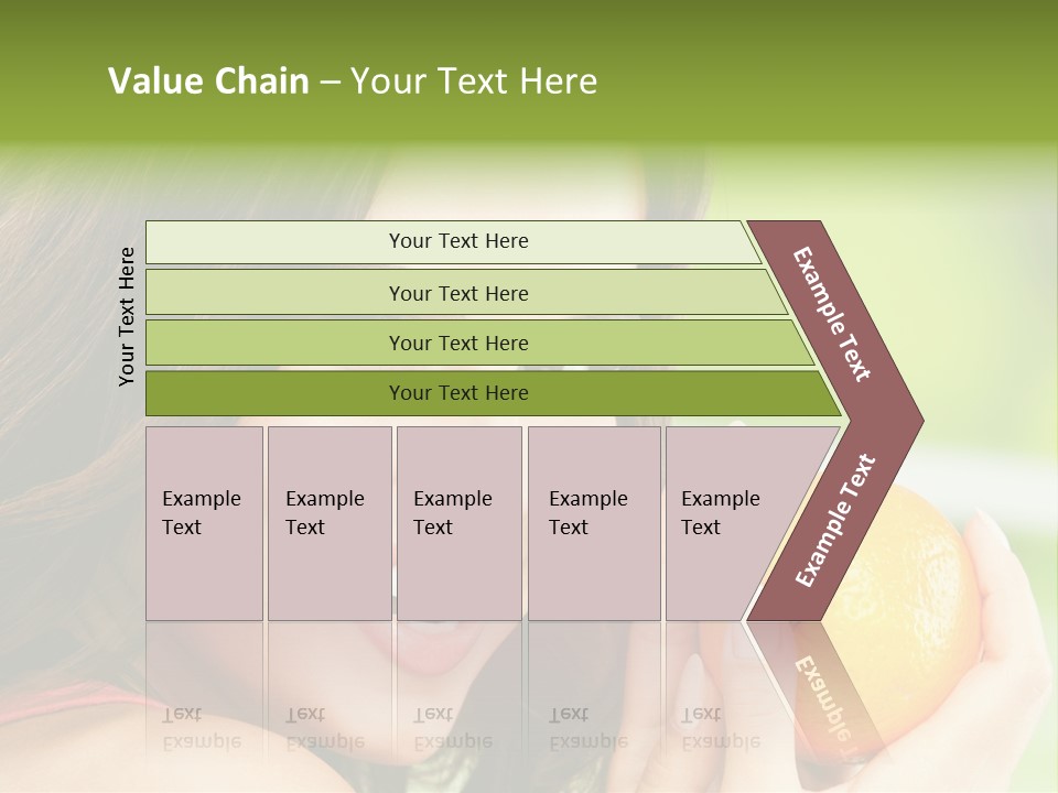 Caucasian One Portrait PowerPoint Template