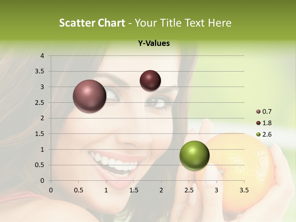 Caucasian One Portrait PowerPoint Template