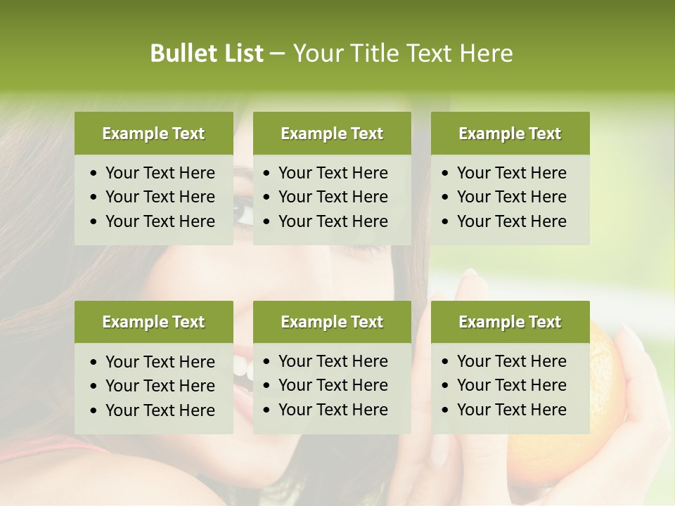 Caucasian One Portrait PowerPoint Template