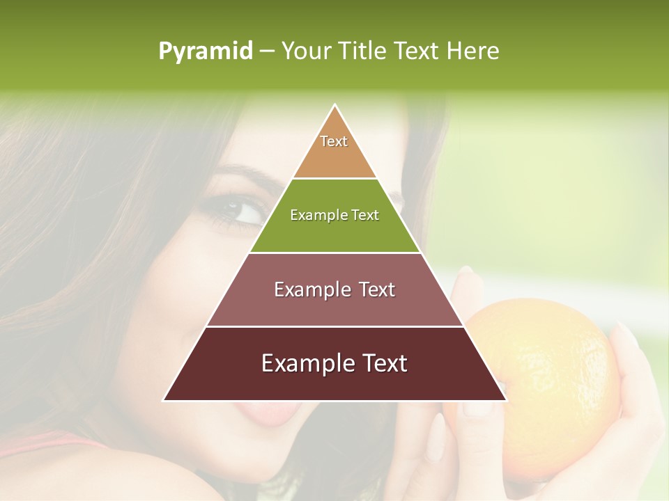 Caucasian One Portrait PowerPoint Template