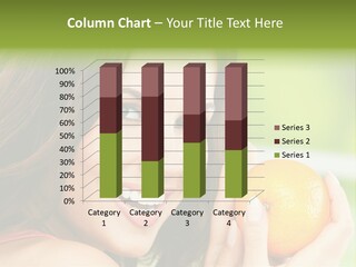 Caucasian One Portrait PowerPoint Template