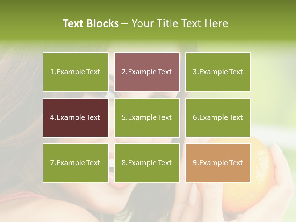 Caucasian One Portrait PowerPoint Template