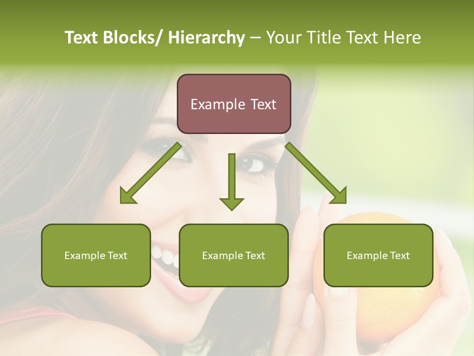 Caucasian One Portrait PowerPoint Template