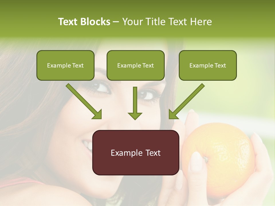 Caucasian One Portrait PowerPoint Template
