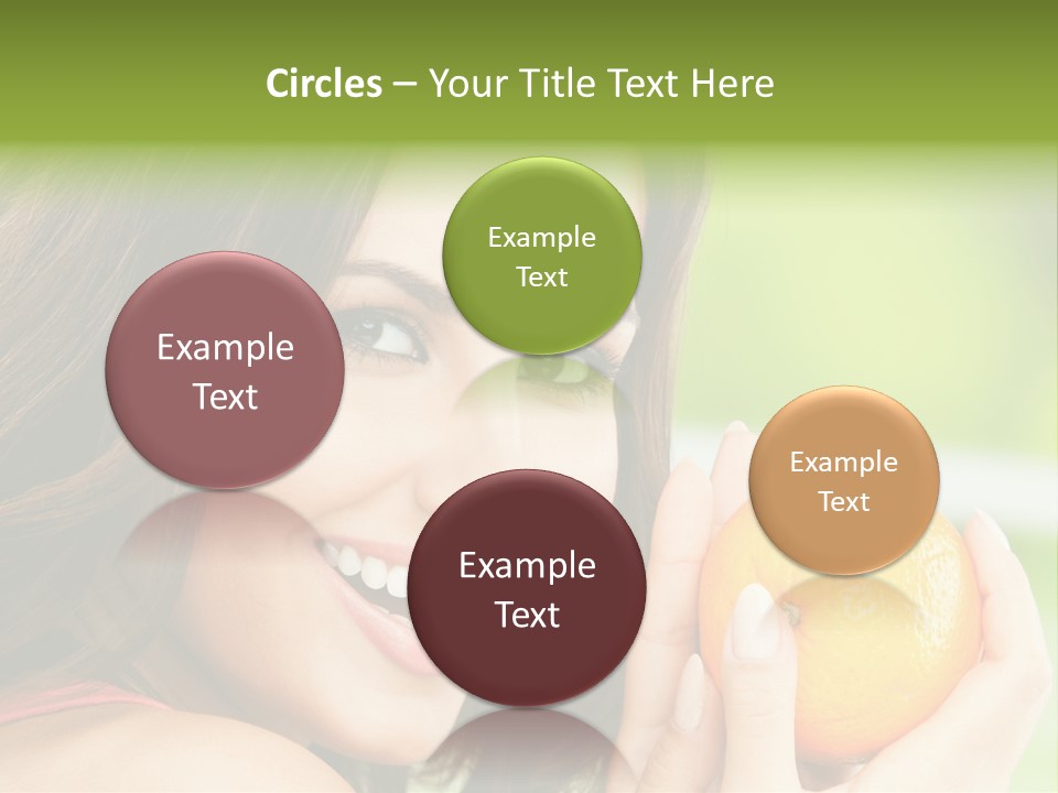 Caucasian One Portrait PowerPoint Template