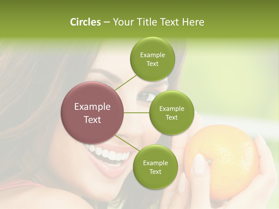 Caucasian One Portrait PowerPoint Template