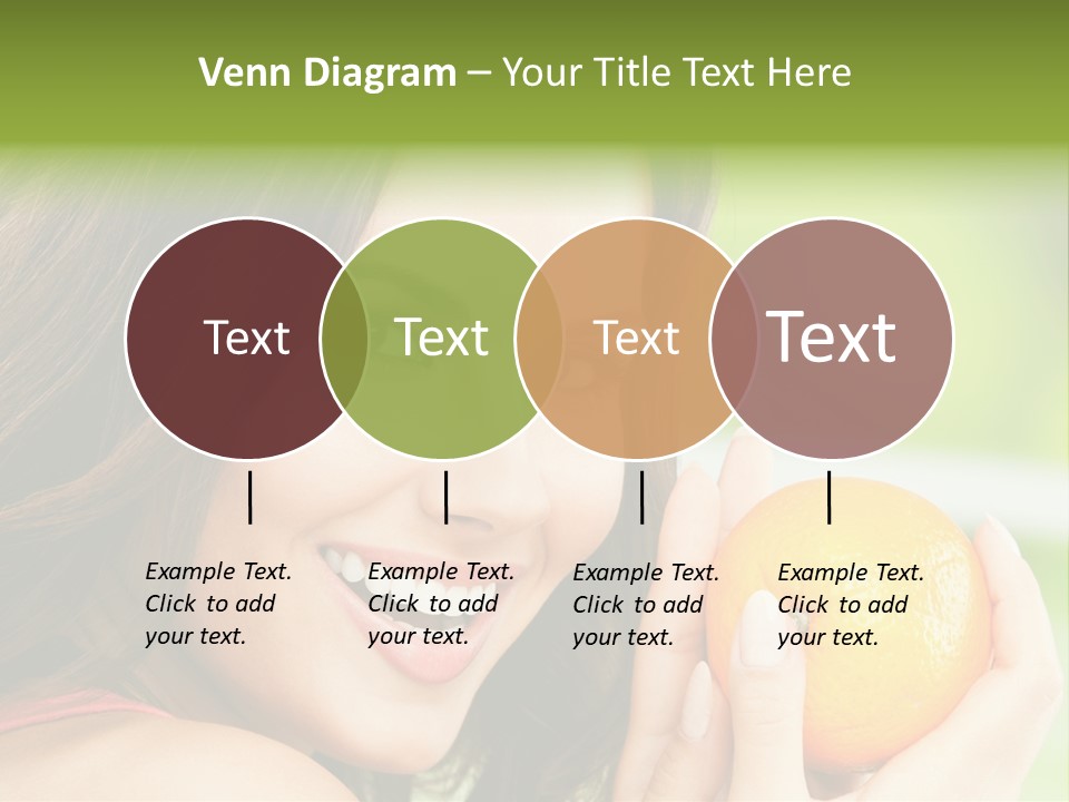 Caucasian One Portrait PowerPoint Template