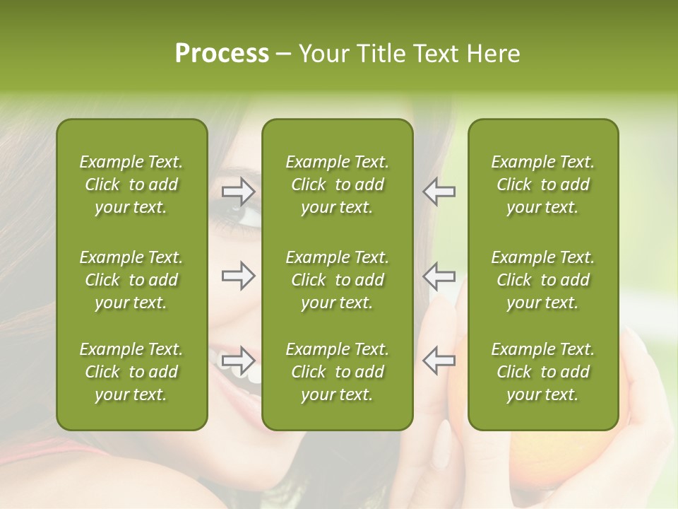 Caucasian One Portrait PowerPoint Template