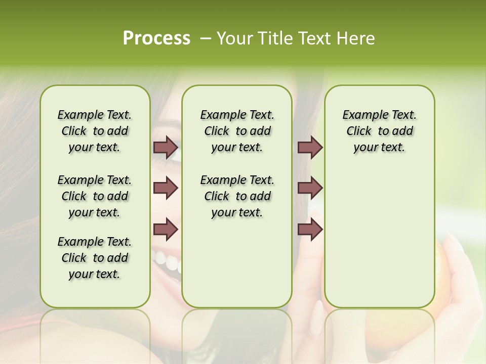 Caucasian One Portrait PowerPoint Template