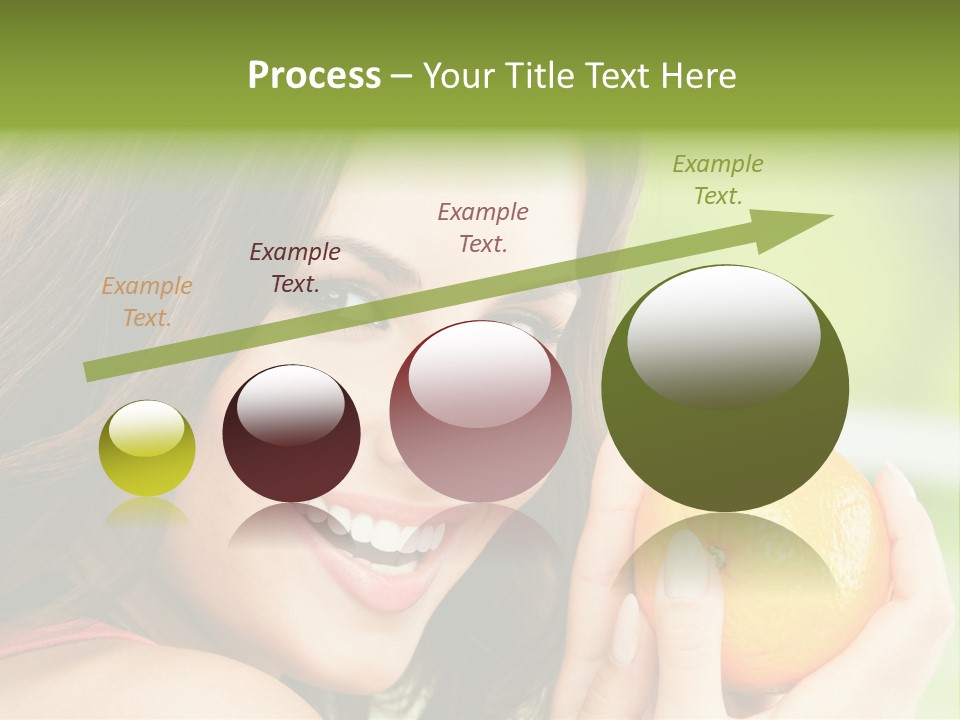 Caucasian One Portrait PowerPoint Template