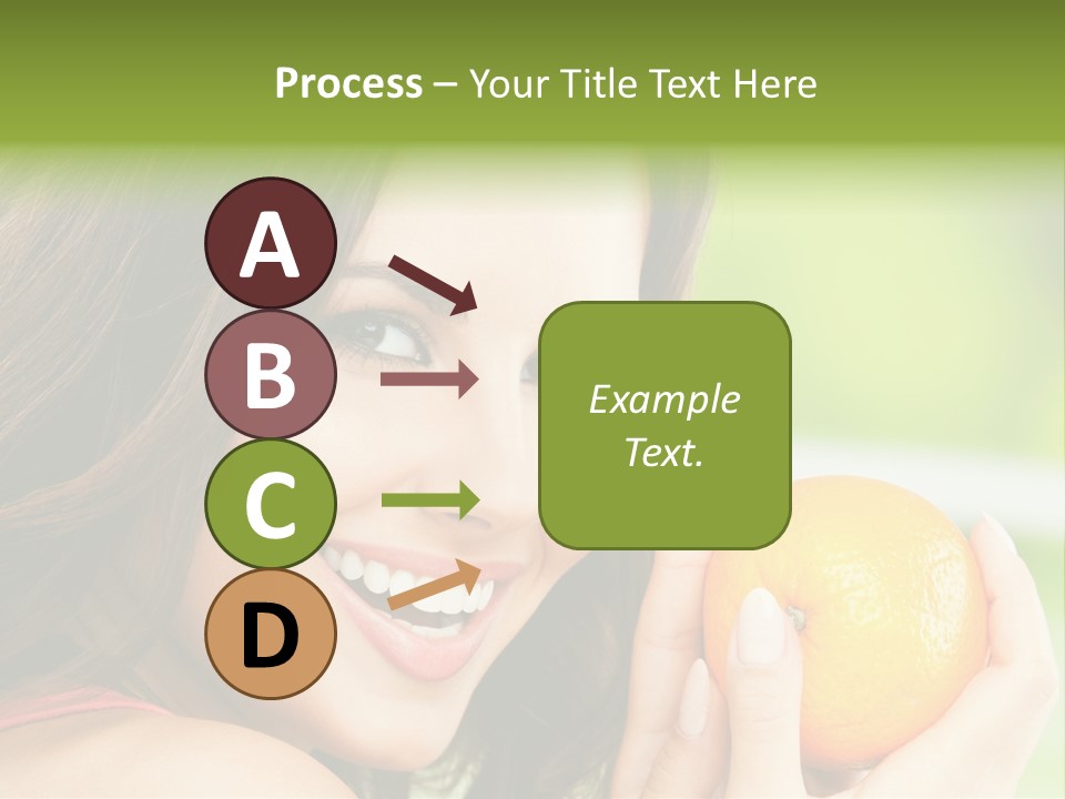 Caucasian One Portrait PowerPoint Template