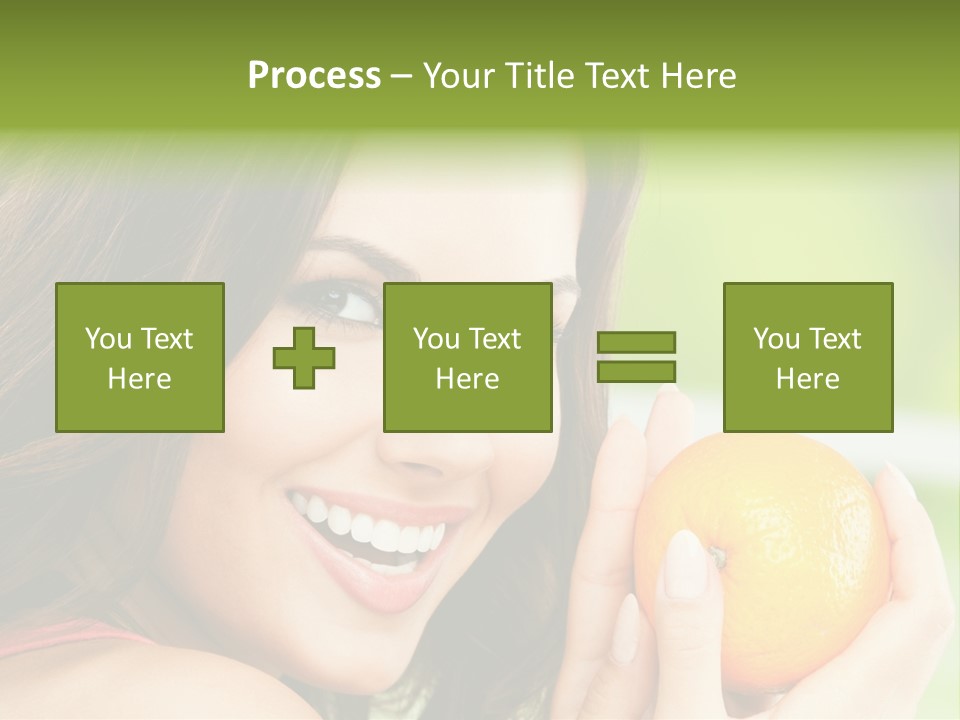 Caucasian One Portrait PowerPoint Template