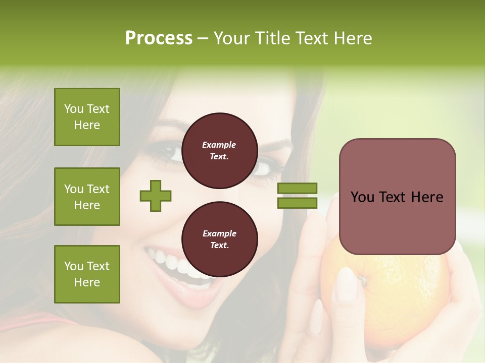 Caucasian One Portrait PowerPoint Template