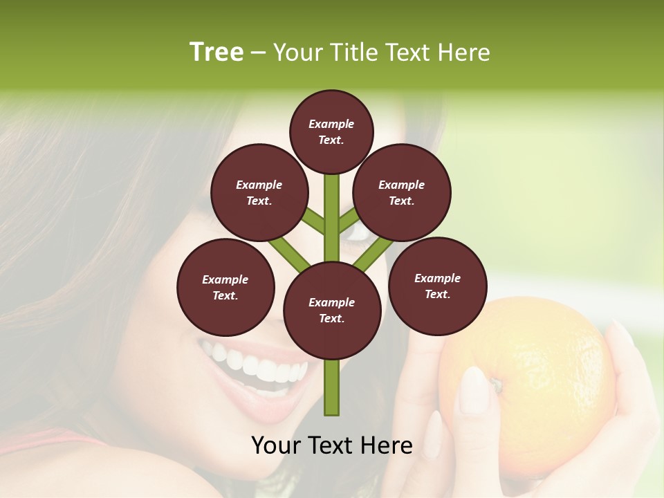 Caucasian One Portrait PowerPoint Template