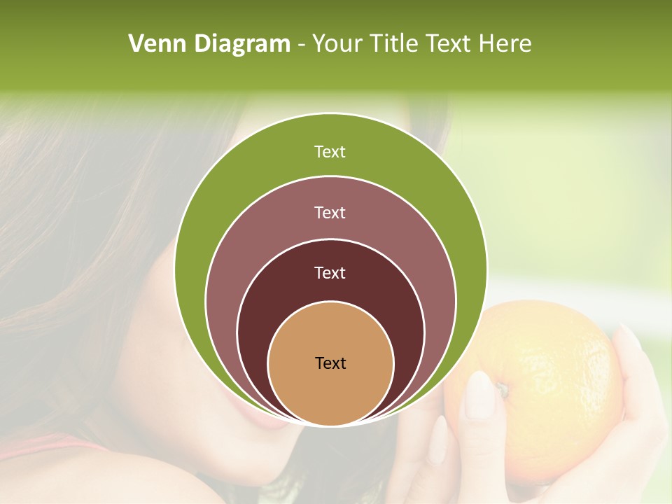 Caucasian One Portrait PowerPoint Template