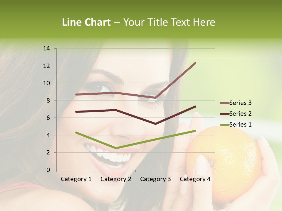 Caucasian One Portrait PowerPoint Template