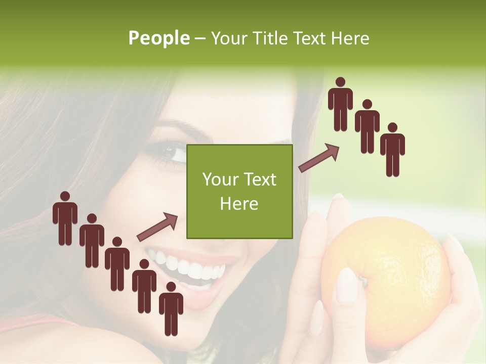 Caucasian One Portrait PowerPoint Template