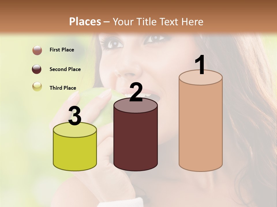 Smiling Healthy Female PowerPoint Template