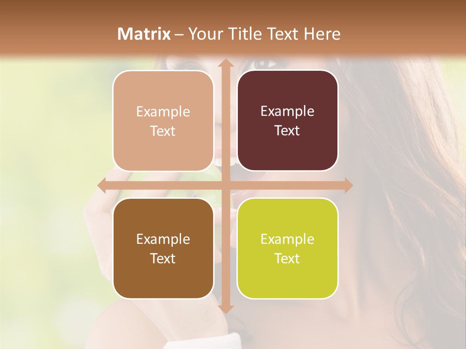 Smiling Healthy Female PowerPoint Template