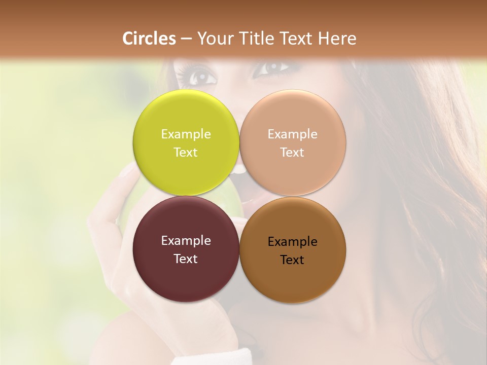 Smiling Healthy Female PowerPoint Template