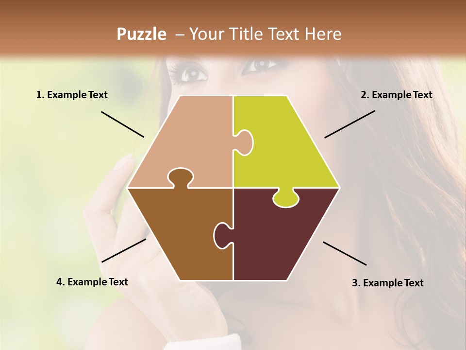 Smiling Healthy Female PowerPoint Template