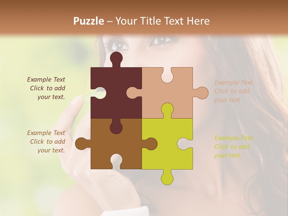 Smiling Healthy Female PowerPoint Template