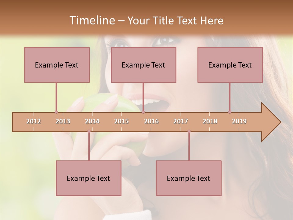 Smiling Healthy Female PowerPoint Template