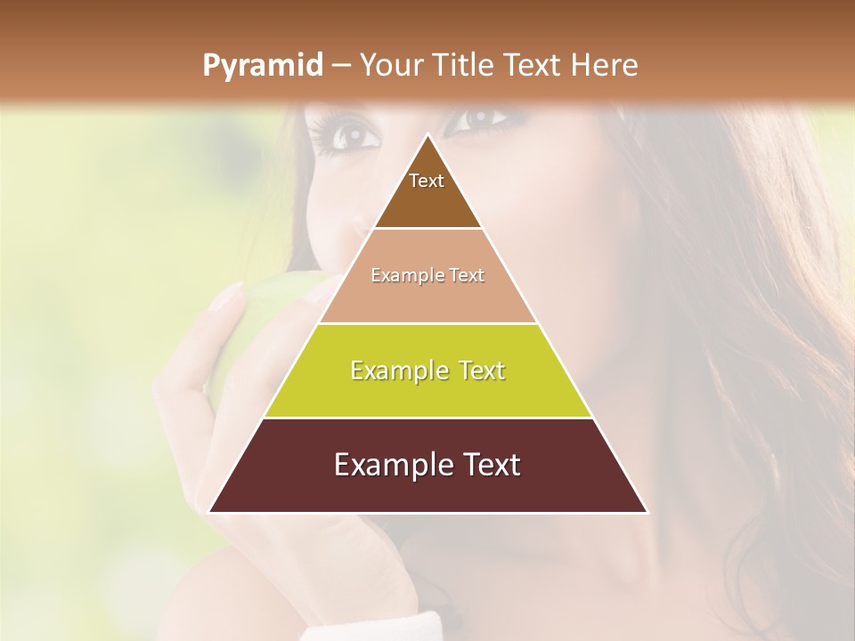 Smiling Healthy Female PowerPoint Template