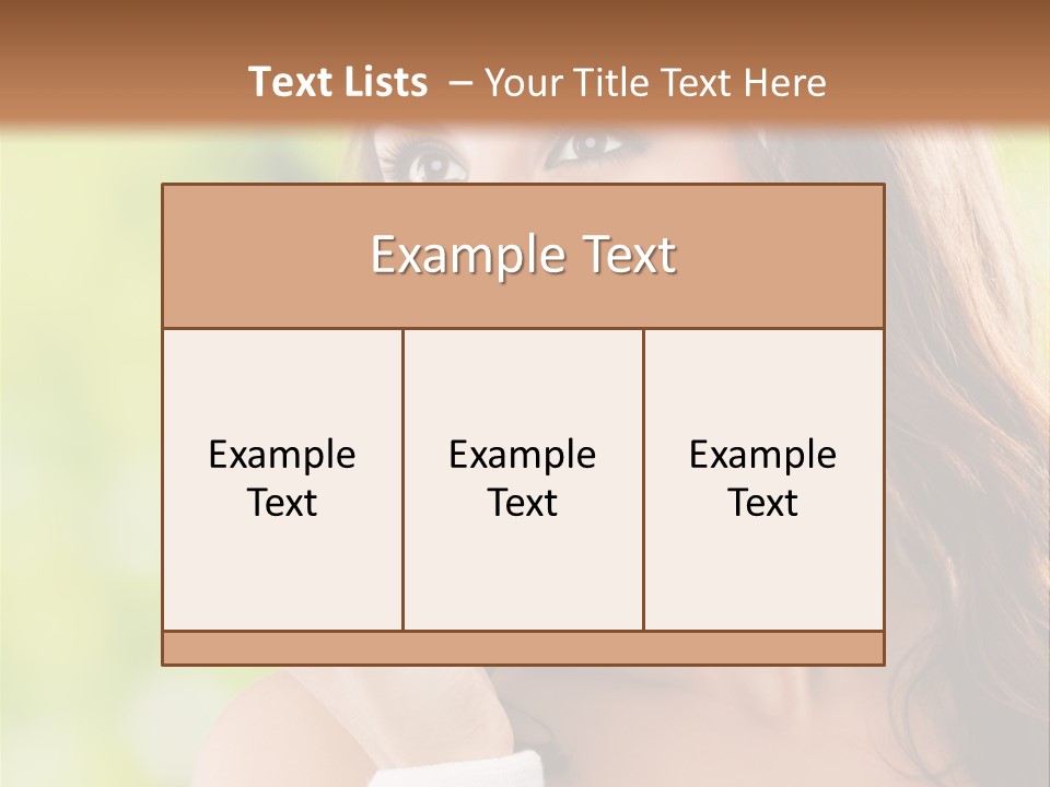 Smiling Healthy Female PowerPoint Template