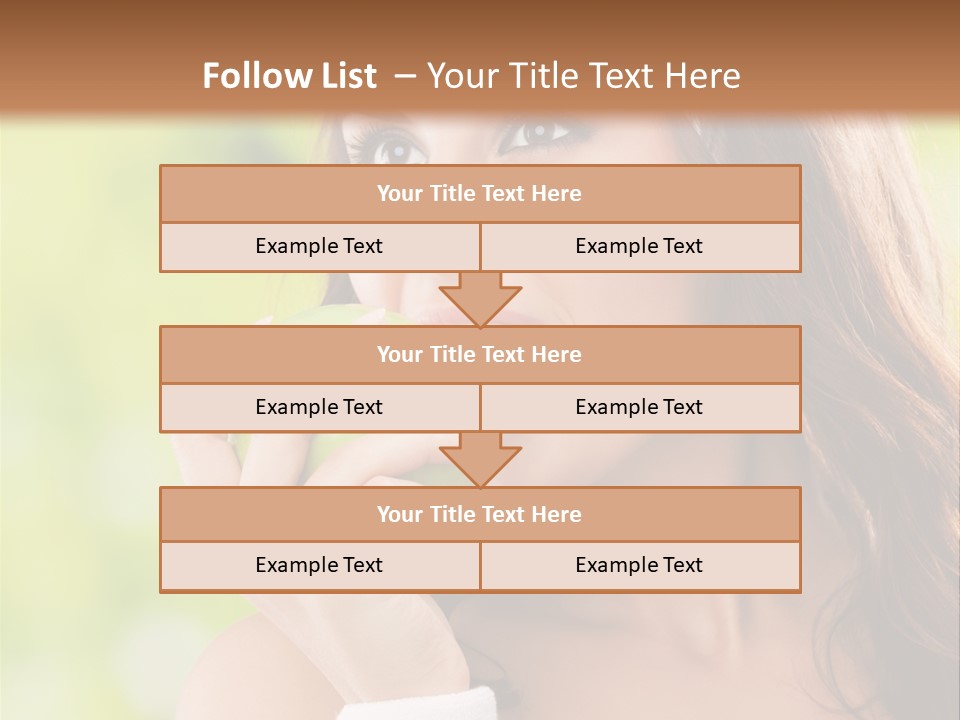 Smiling Healthy Female PowerPoint Template