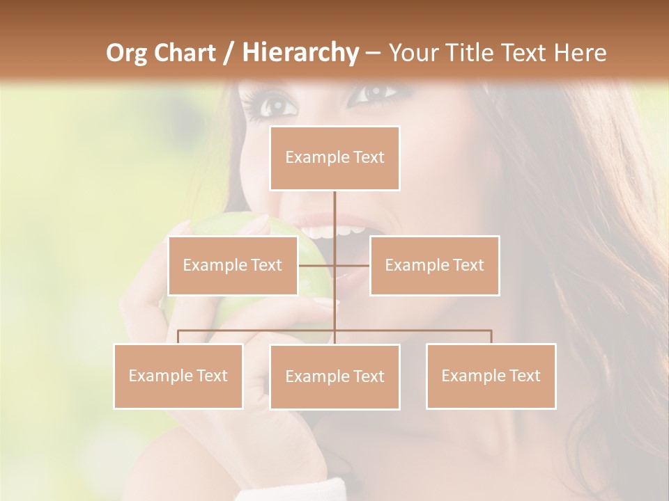 Smiling Healthy Female PowerPoint Template
