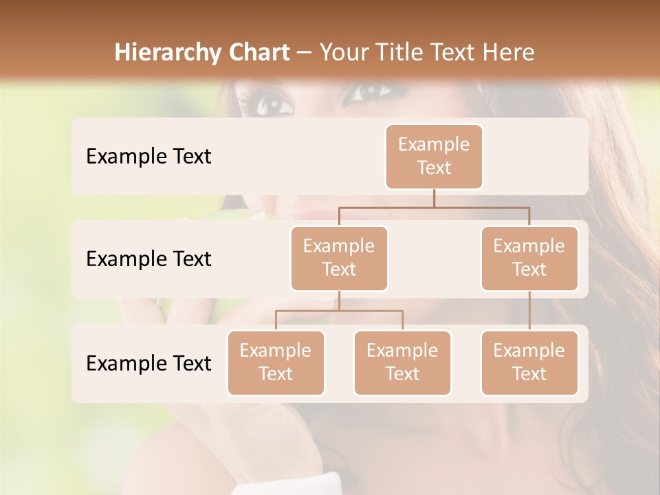 Smiling Healthy Female PowerPoint Template