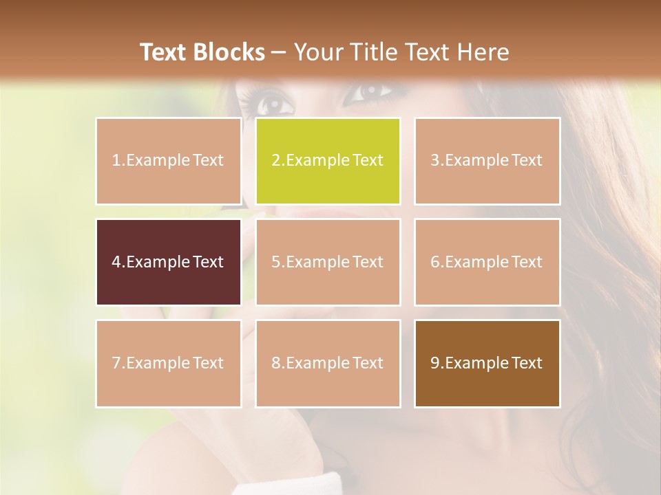 Smiling Healthy Female PowerPoint Template