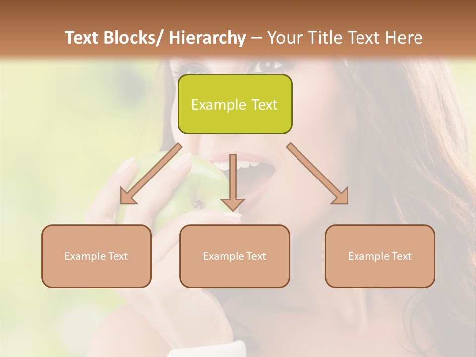 Smiling Healthy Female PowerPoint Template