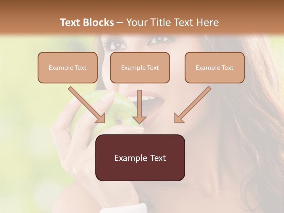 Smiling Healthy Female PowerPoint Template