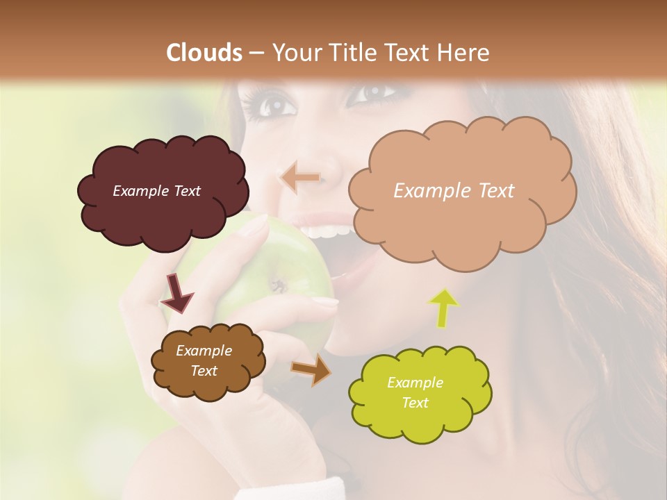 Smiling Healthy Female PowerPoint Template