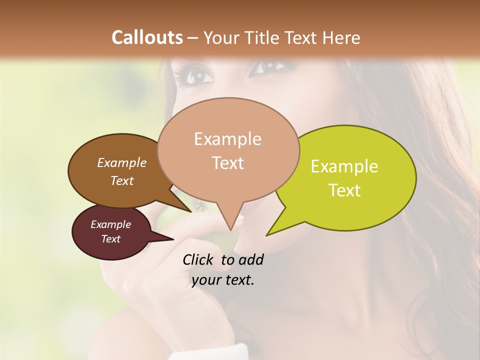 Smiling Healthy Female PowerPoint Template