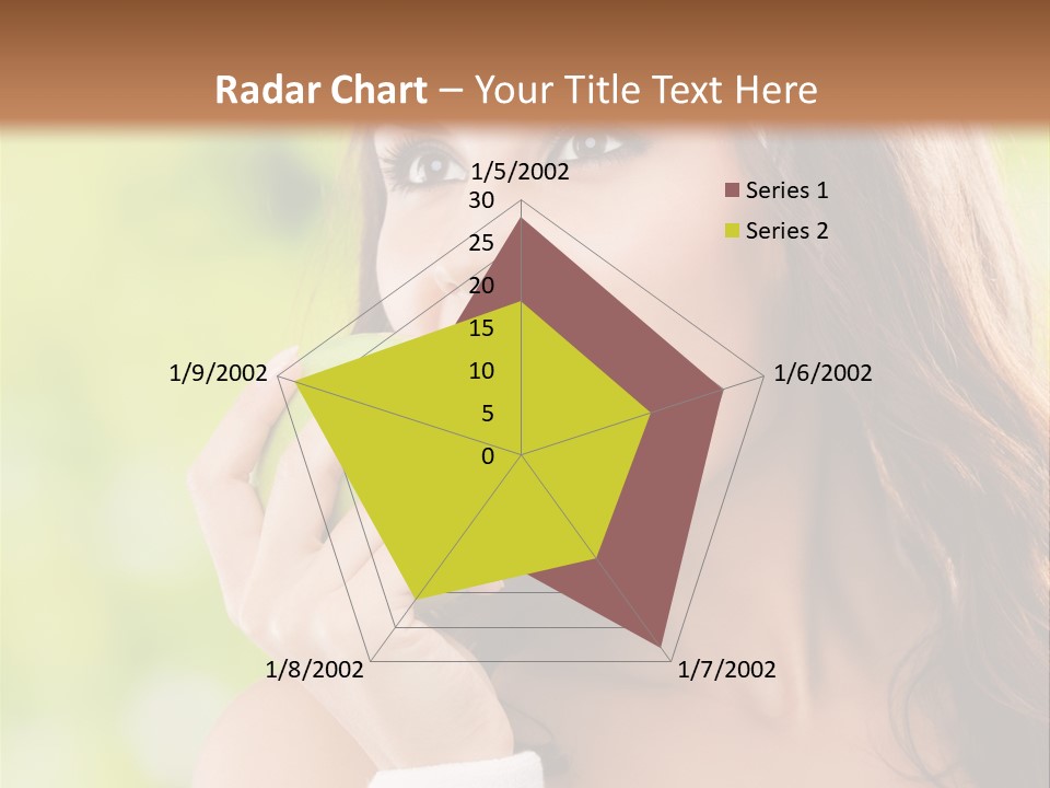 Smiling Healthy Female PowerPoint Template