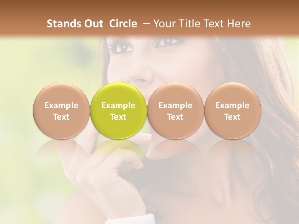 Smiling Healthy Female PowerPoint Template