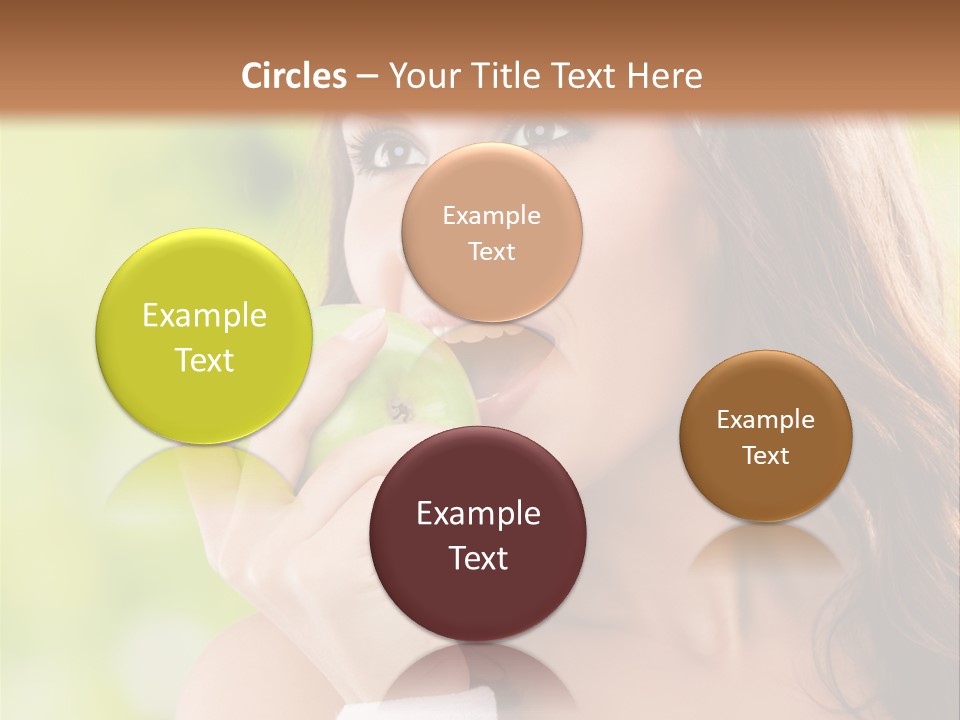 Smiling Healthy Female PowerPoint Template