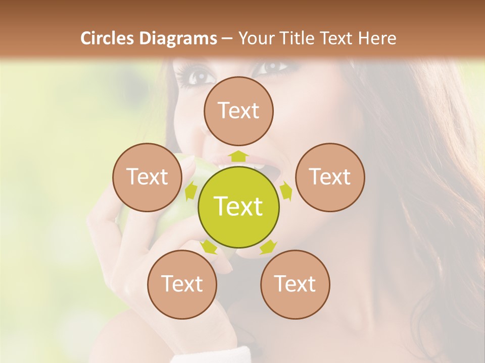 Smiling Healthy Female PowerPoint Template