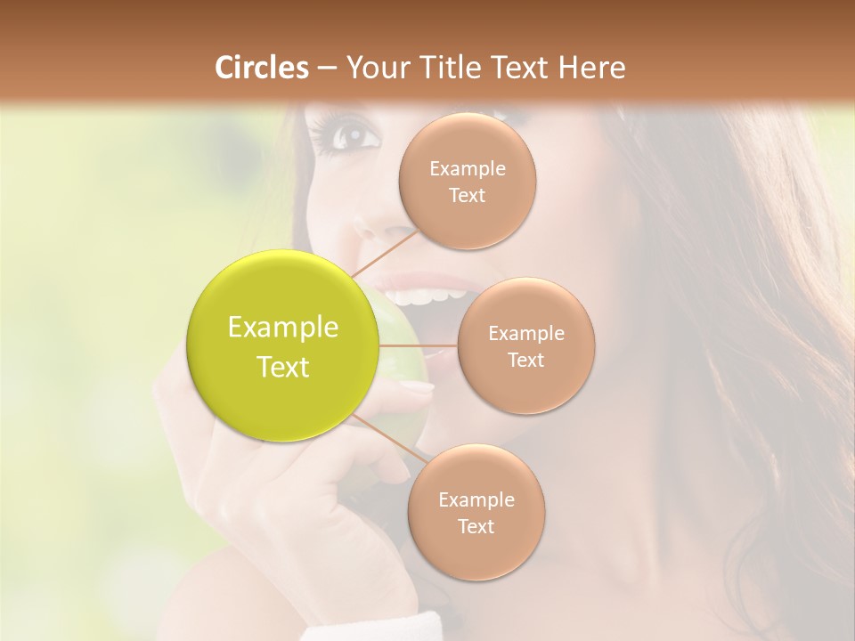 Smiling Healthy Female PowerPoint Template