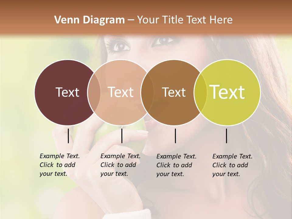 Smiling Healthy Female PowerPoint Template